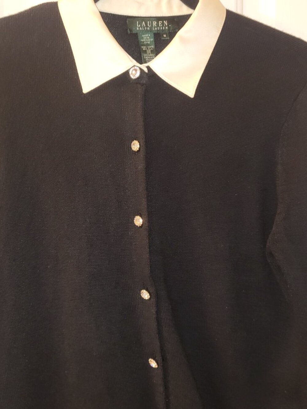 Lauren Ralph Lauren Silk & Cashmere Sweater - Size M - Picture 4 of 10